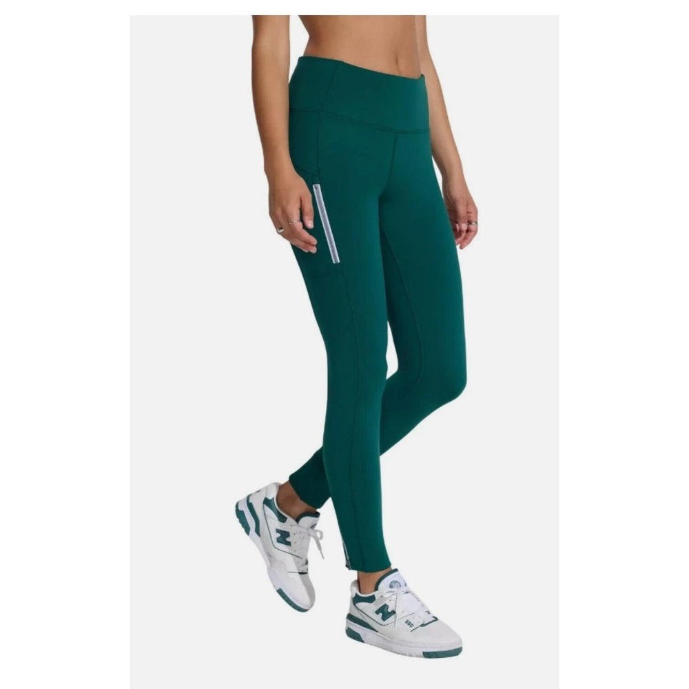 Mondetta Performance Luxury Fleece Lined Leggings Teal Green Small 1797098